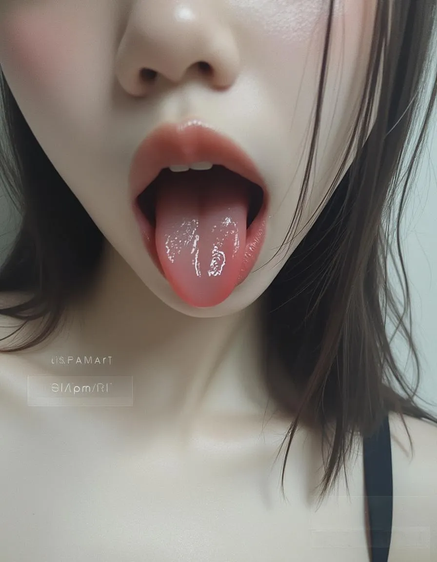 舌出し美女のプロンプト